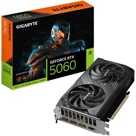 Gigabyte GeForce RTX 5060 WINDFORCE OC 8GB Black